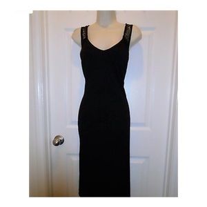 Metaphor Lace Yoke Midi Dress